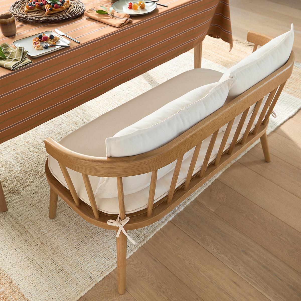 La Redoute Intérieurs Tischbank aus Eiche und Stoff  