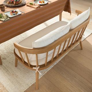 La Redoute Intérieurs Tischbank aus Eiche und Stoff  