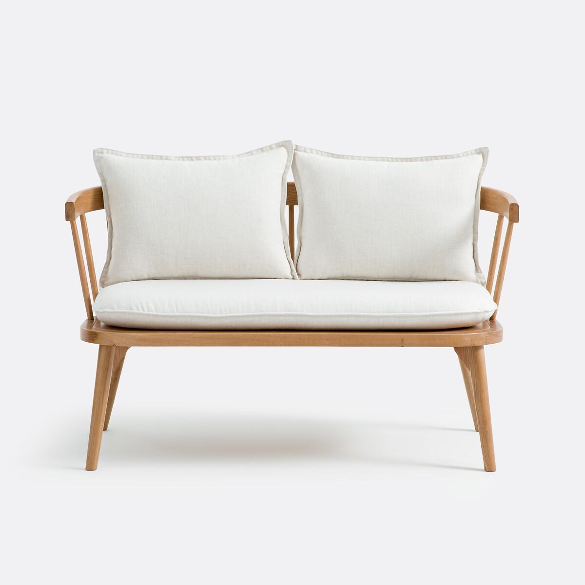 La Redoute Intérieurs Tischbank aus Eiche und Stoff  