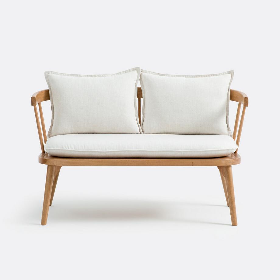 La Redoute Intérieurs Tischbank aus Eiche und Stoff  