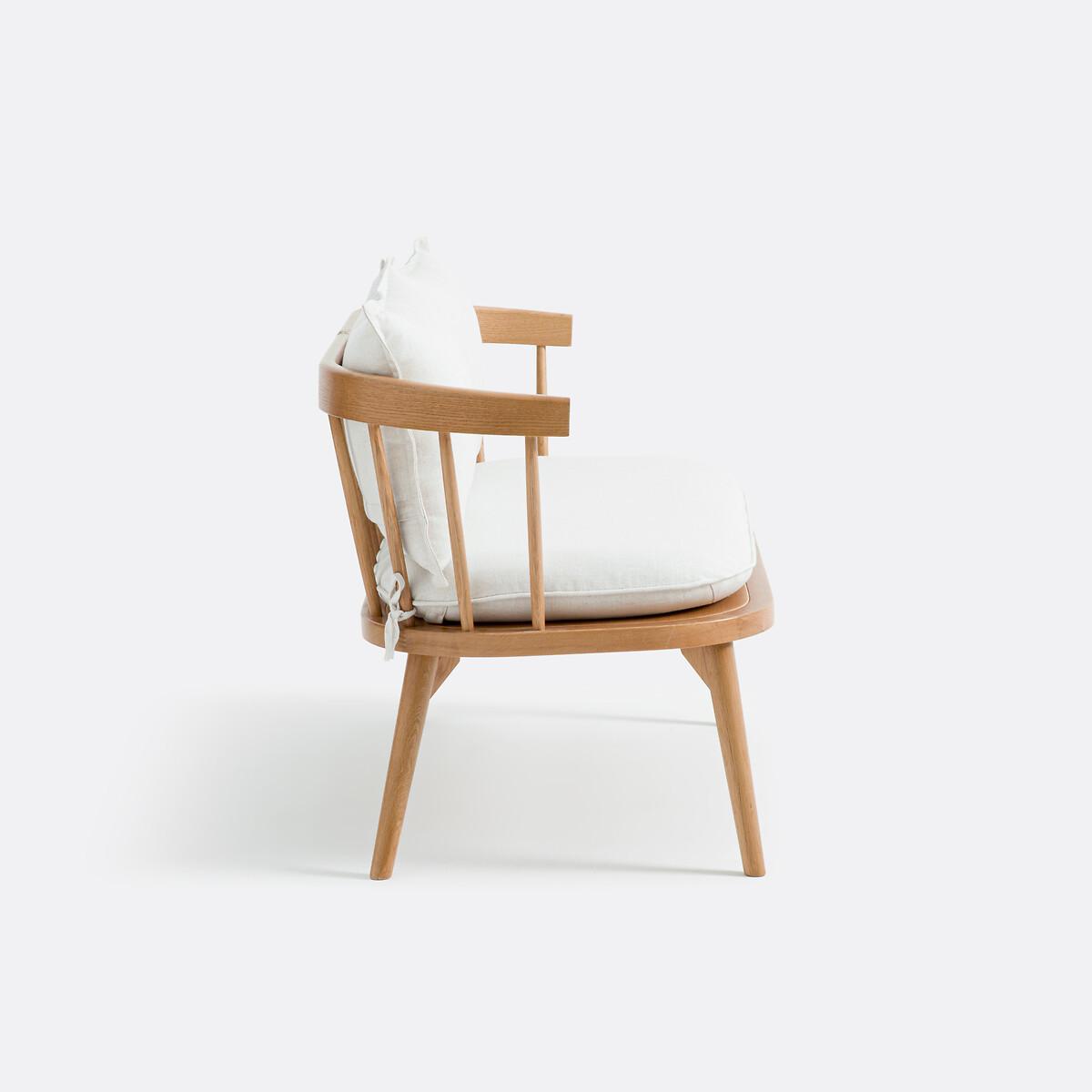 La Redoute Intérieurs Tischbank aus Eiche und Stoff  