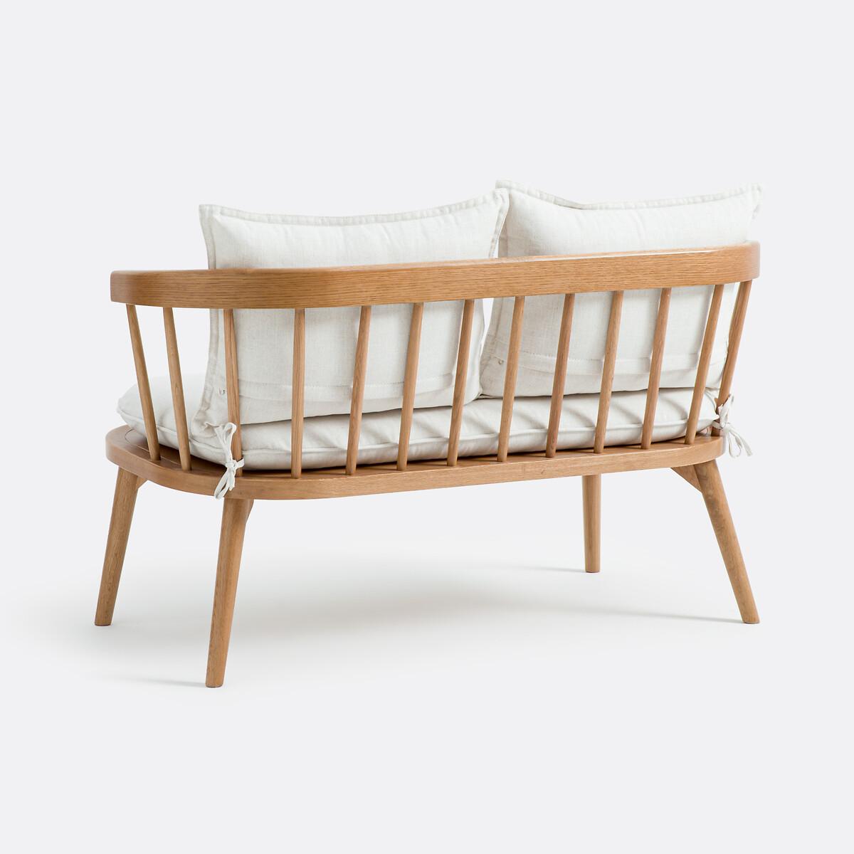 La Redoute Intérieurs Tischbank aus Eiche und Stoff  