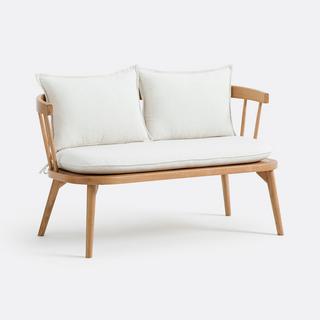 La Redoute Intérieurs Tischbank aus Eiche und Stoff  