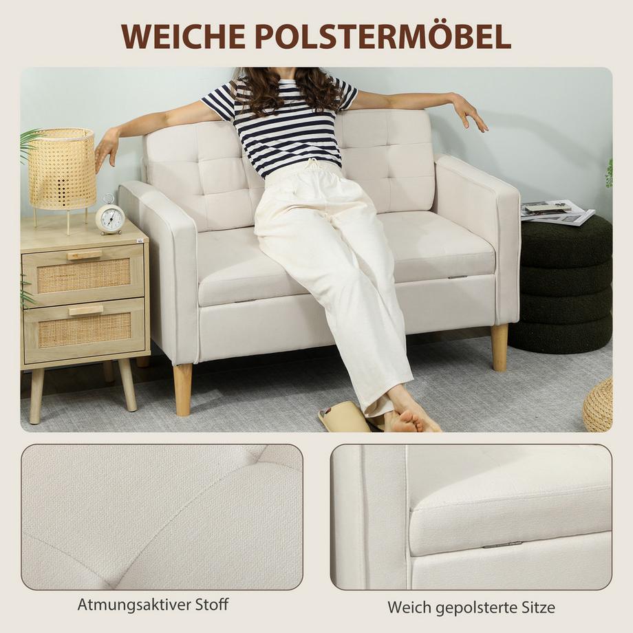 HOMCOM 2 Sitzer Sofa  