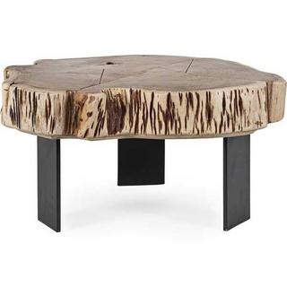 mutoni Table d'appoint Keval naturel 70x65  