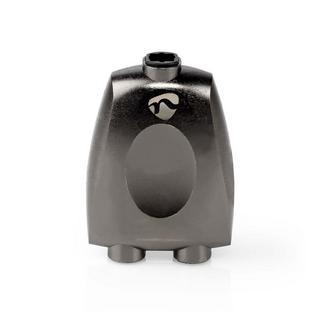 Nedis  TosLink Adapter | TosLink Buchse | 2x TosLink Buchse | Splitter | Aluminium | Grau mit Metall | 1 Stk. | Box 
