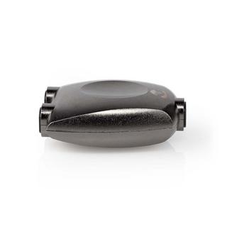 Nedis  TosLink Adapter | TosLink Buchse | 2x TosLink Buchse | Splitter | Aluminium | Grau mit Metall | 1 Stk. | Box 
