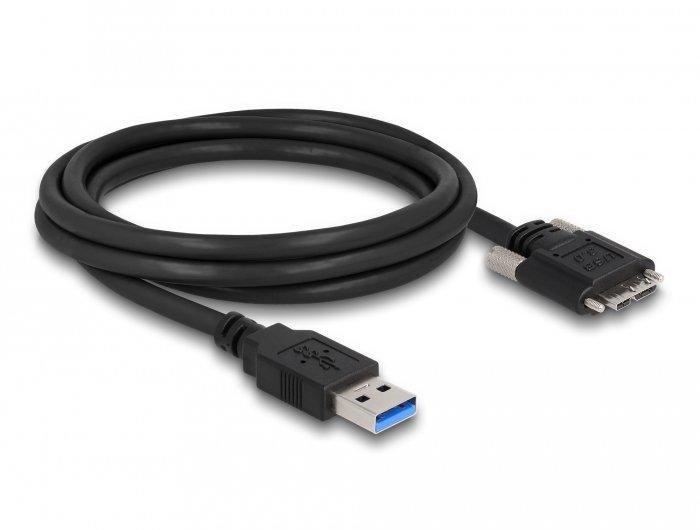 DeLock  87800 cavo USB 2 m USB 3.2 Gen 1 (3.1 Gen 1) USB A Micro-USB B Nero 