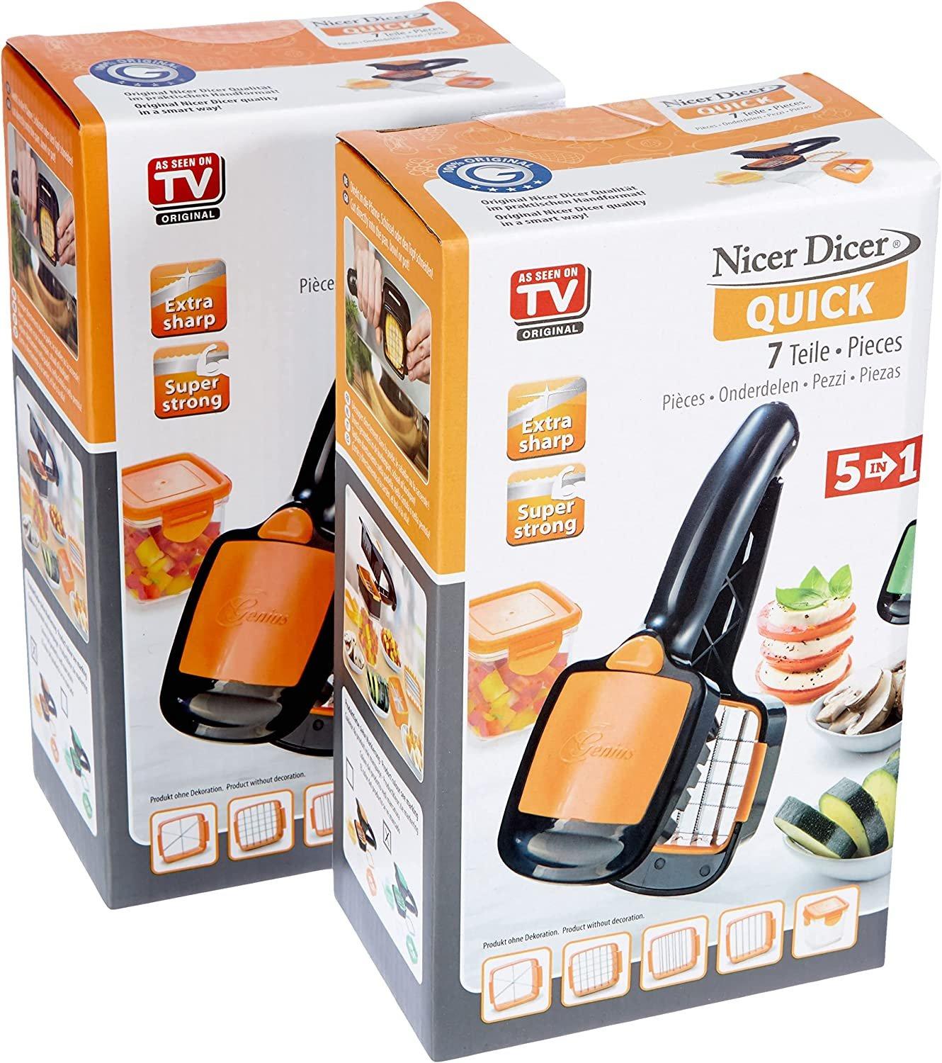 Genius Nicer Dicer Quick, Set 7-tlg., orange  