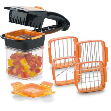 Genius Nicer Dicer Quick, ensemble de 7 pièces, orange  