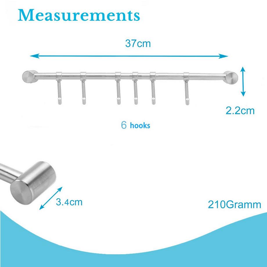 Intirilife Barre De Suspension De Cuisine  
