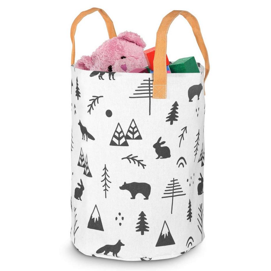 B2X Cestino portagiochi Nukido - Bianco  