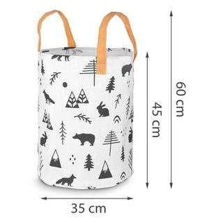 B2X Spielzeugkorb Nukido - Weiß  