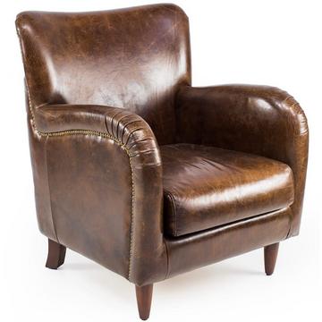 Fauteuil cuir vintage Liverpool