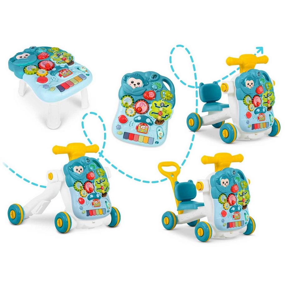 Northix  Tavolo educativo 4 in 1 Ricokids Verde 781500 