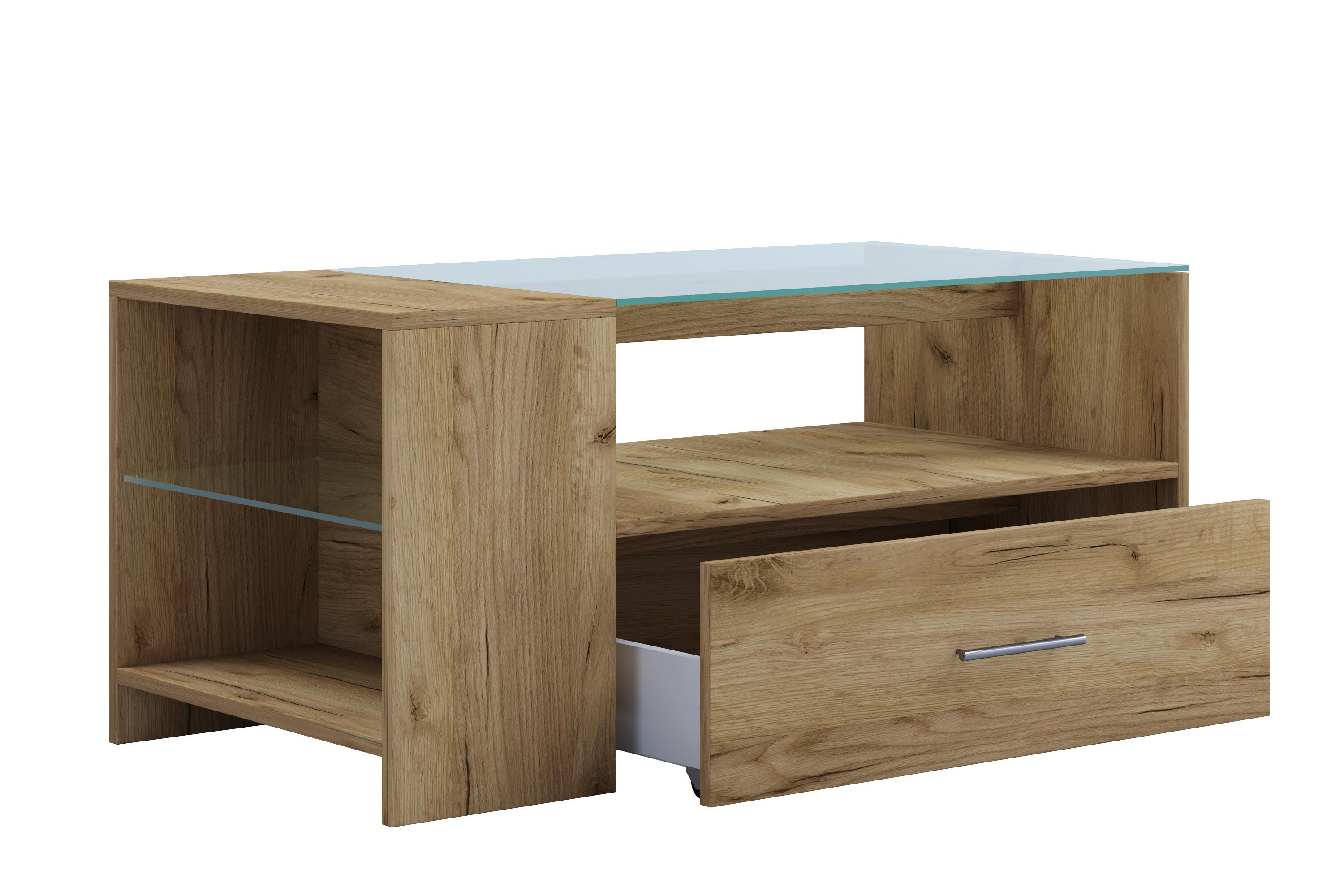 VCM Table basse en bois  Tindala  