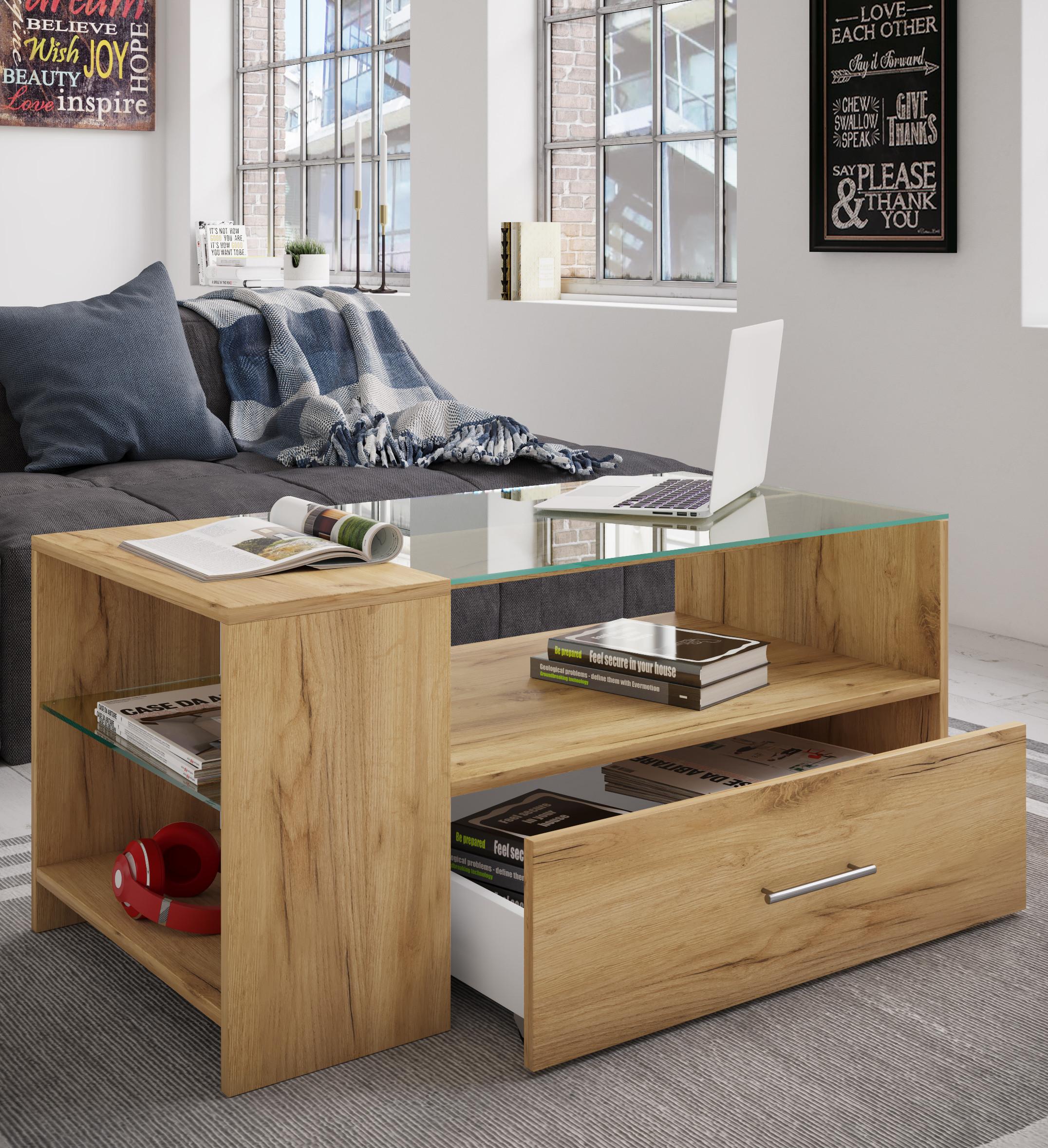 VCM Holz Couchtisch Tindala  