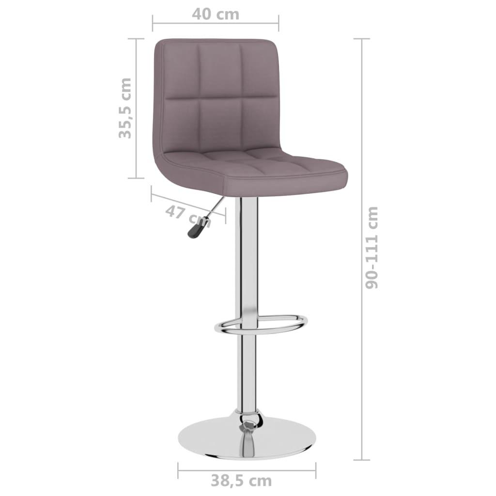 VidaXL Tabouret de bar tissu  