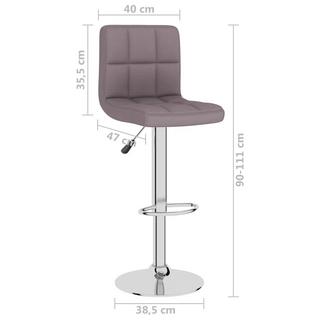 VidaXL Tabouret de bar tissu  