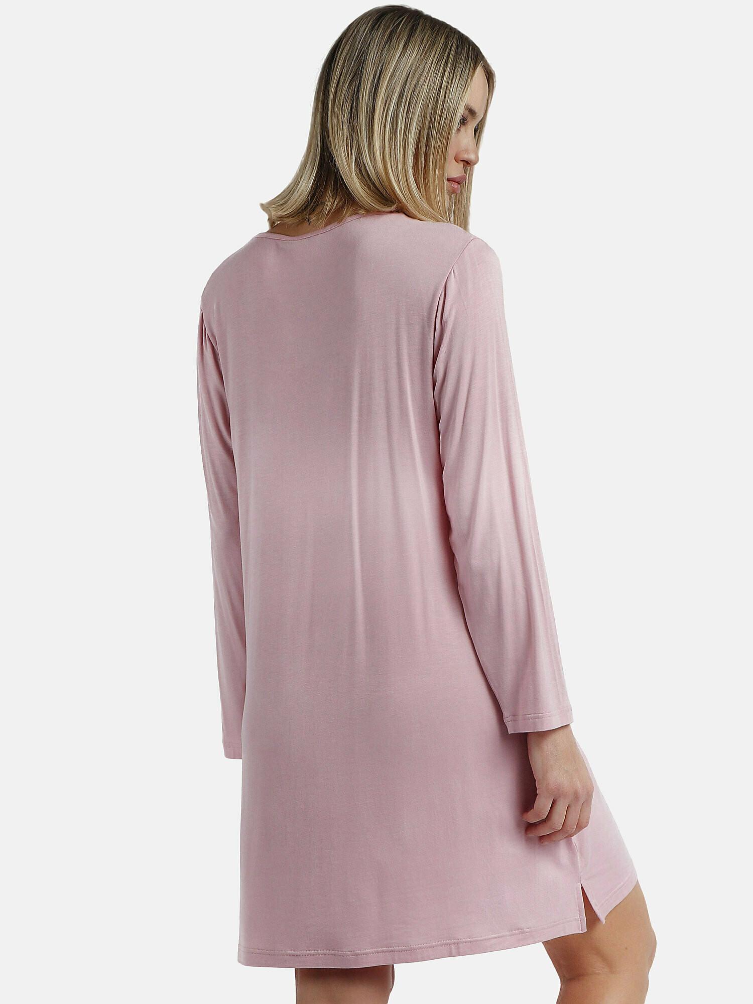 Admas Camicia da notte maniche lunghe Satin Bands  