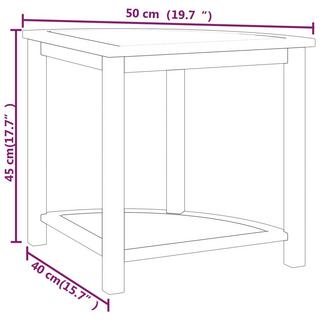 VidaXL Bad beistelltisch teak  