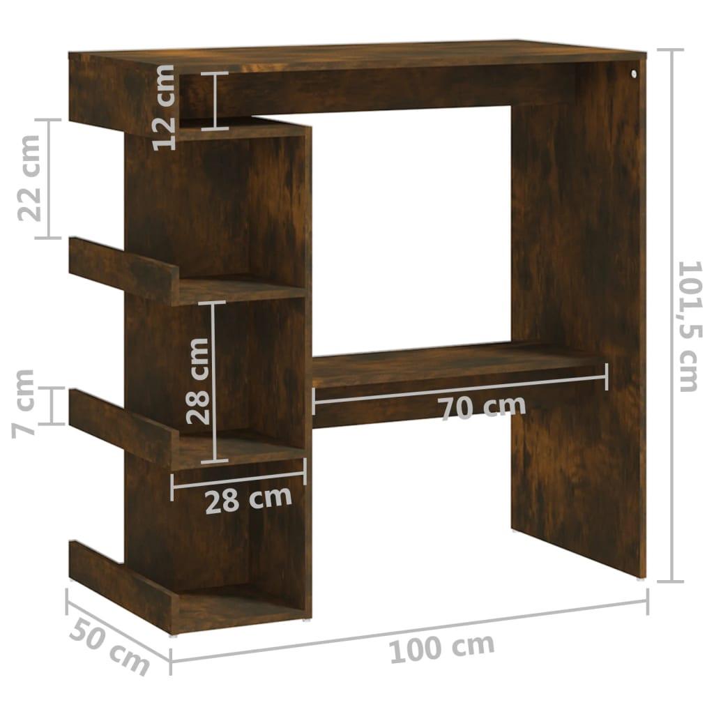 VidaXL Bartisch holzwerkstoff  