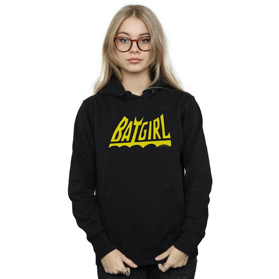 DC COMICS Batgirl Logo Felpa con Cappuccio  