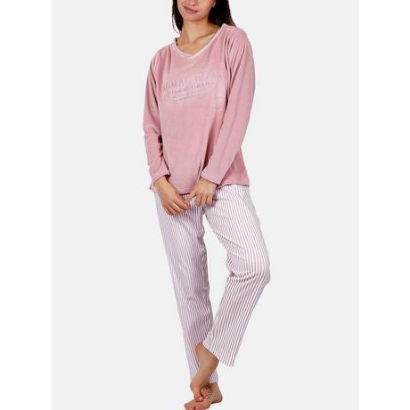 Admas  Pyjama tenue d'intérieur pantalon top manches longues Comfort Home 