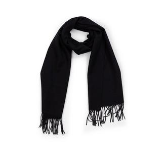 CASH-MERE.CH Écharpe unie à franges  