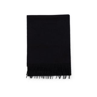 CASH-MERE.CH Écharpe unie à franges  