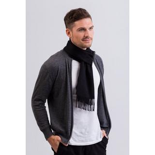 CASH-MERE.CH Écharpe unie à franges  