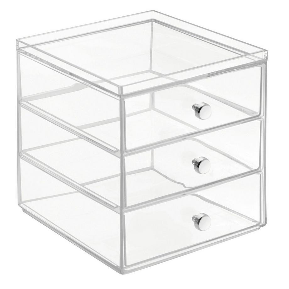 iDesign DRAWER  SchubladenTurm KLAR 3 Fächer  Gross  