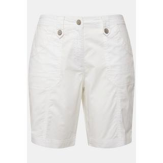 Ulla Popken  Cargo-Bermuda, Komfortbund, 4-Pocket-Schnitt 