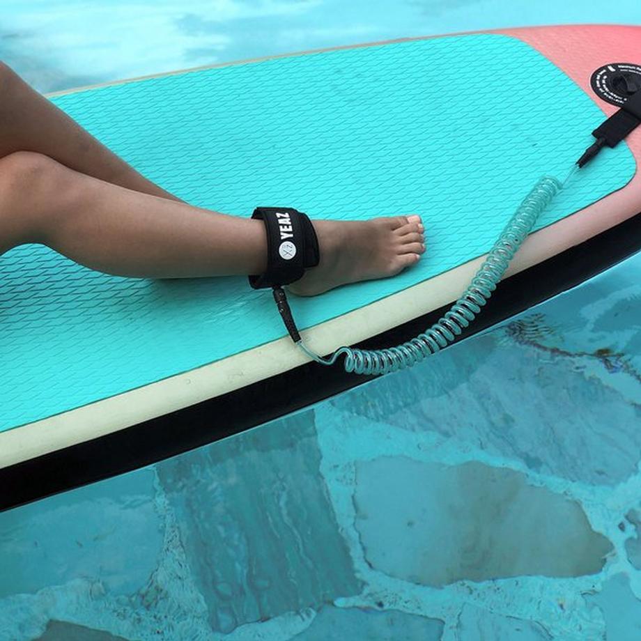YEAZ  NUI Ligne de sécurité pour stand up paddle - turquoise ocean 