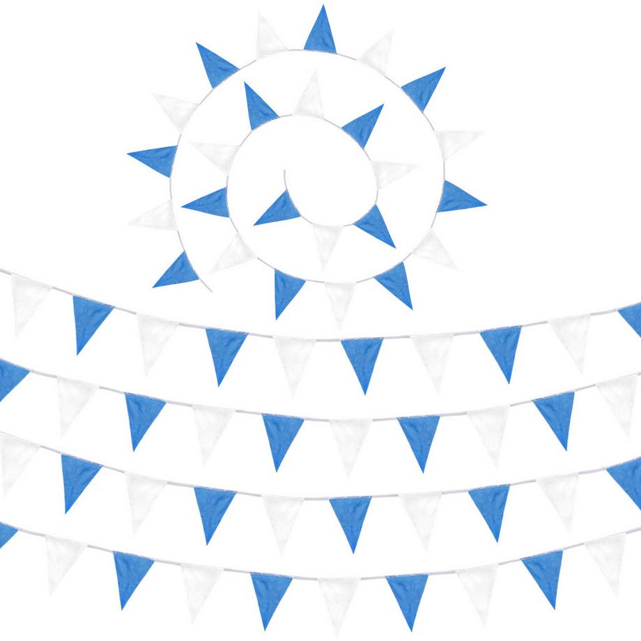 Tectake  Guirlande bleue et blanche 
