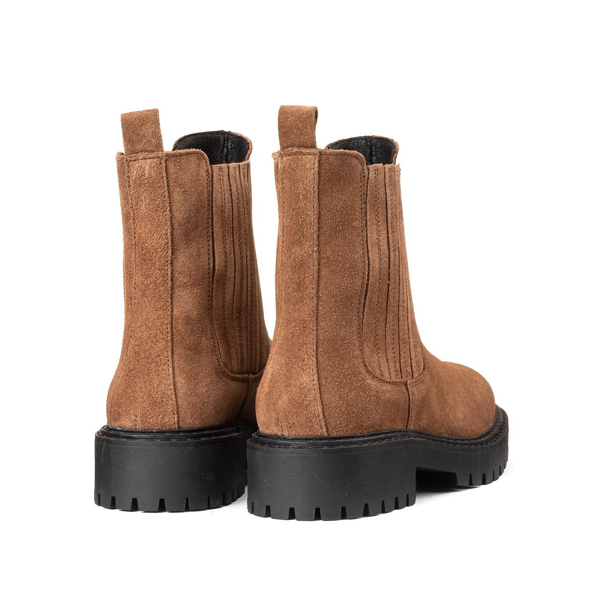 La Redoute Collections  Boots aus Veloursleder 