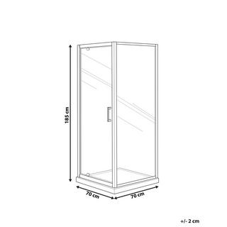 Beliani Cabina doccia en Vetro temperato Moderno DARLI  