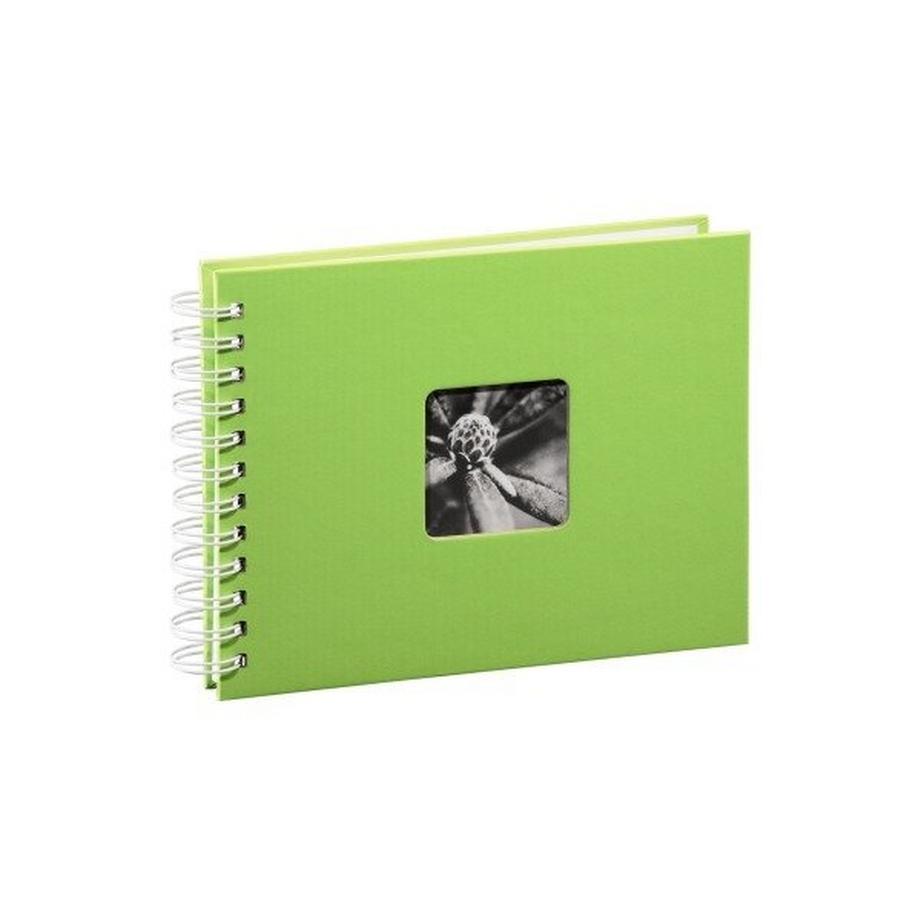 HAMA Spiralalbum Fine Art 2114 240x170mm,kiwi 25 Blatt, weiss