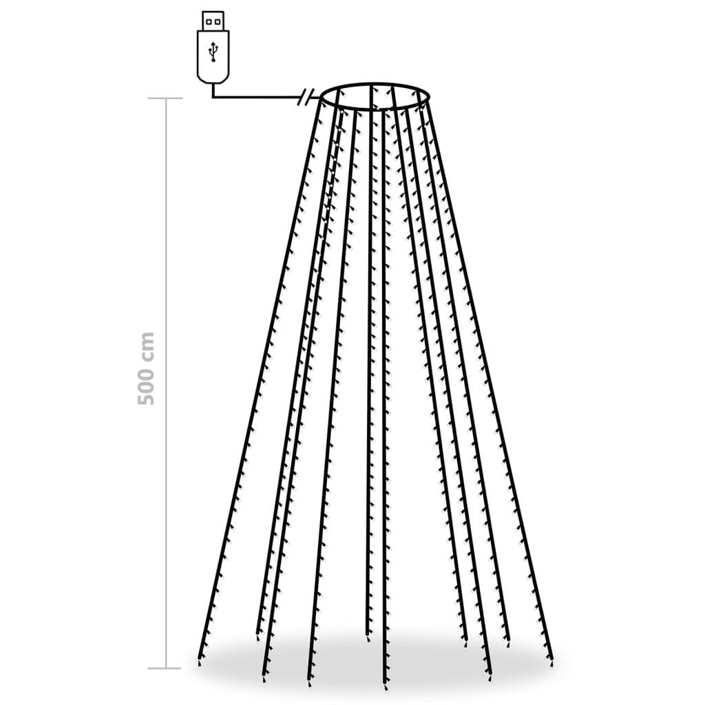 VidaXL Lumière d'arbre pvc  