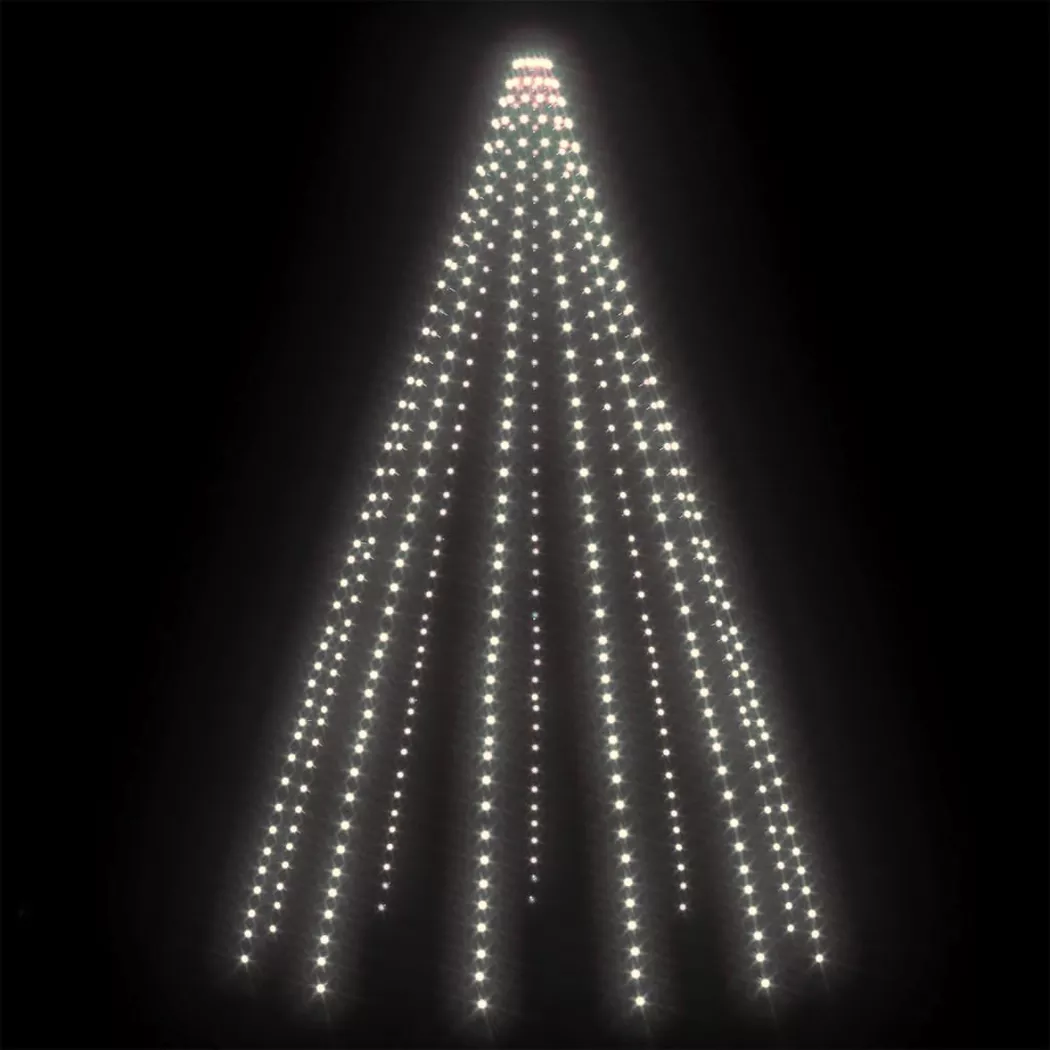 VidaXL - Lumière d'arbre pvc, 5m, Blanc