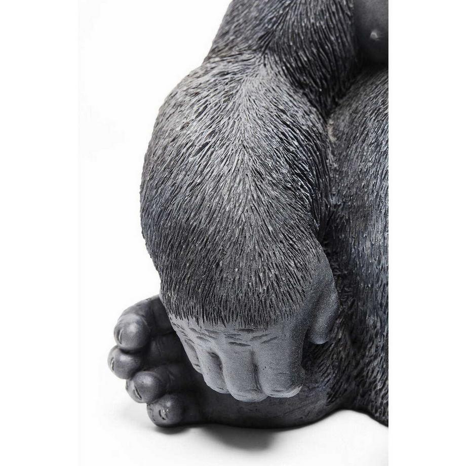 KARE Design Figurine décorative Monkey Gorilla Side Medium noir  