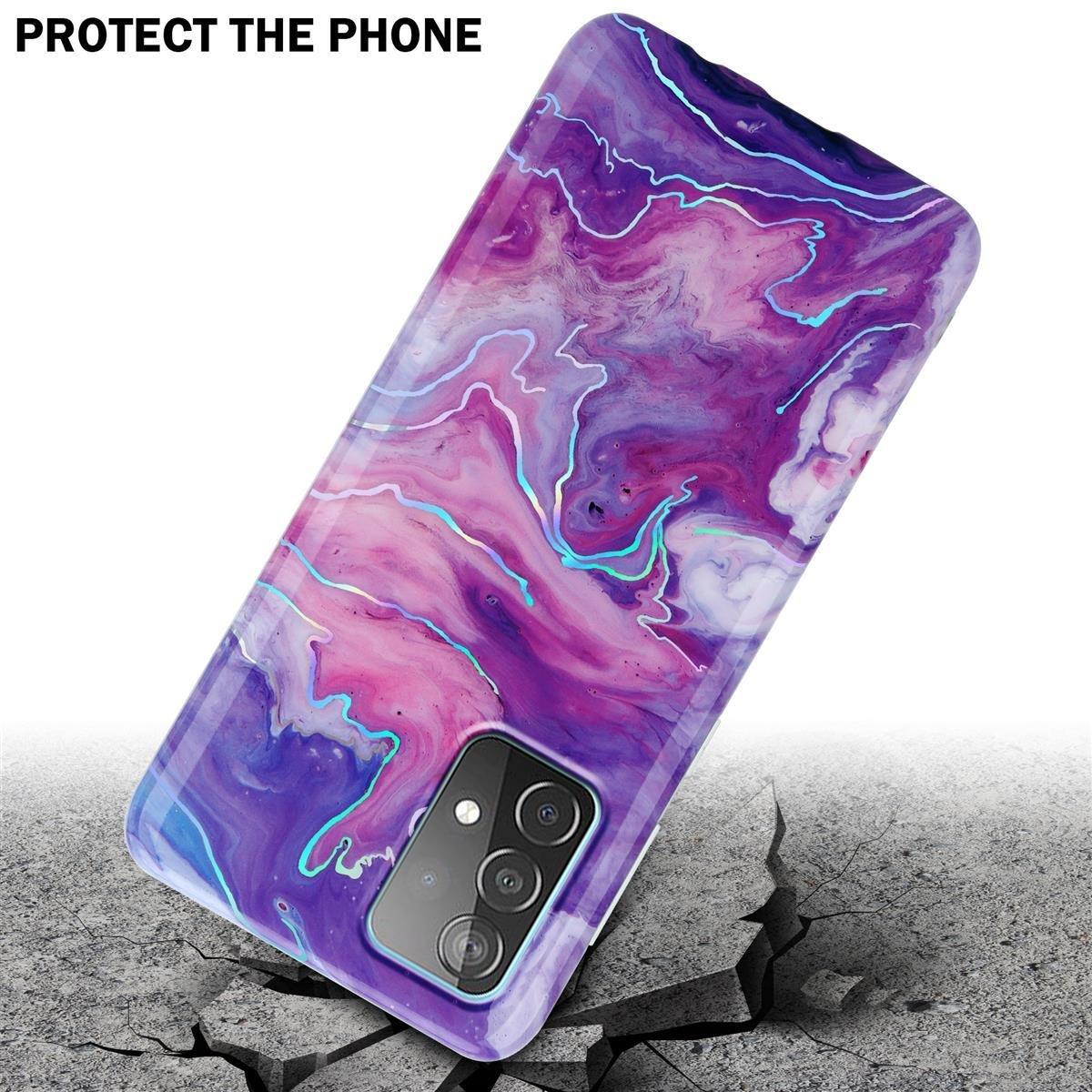 Cadorabo  Housse compatible avec Samsung Galaxy A52 (4G / 5G) / A52s - Coque de protection en silicone TPU avec motif mosaïque 