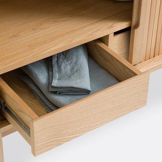 La Redoute Intérieurs Schrank Wapong mit 2 Schubladen + 2 Schiebetüren  