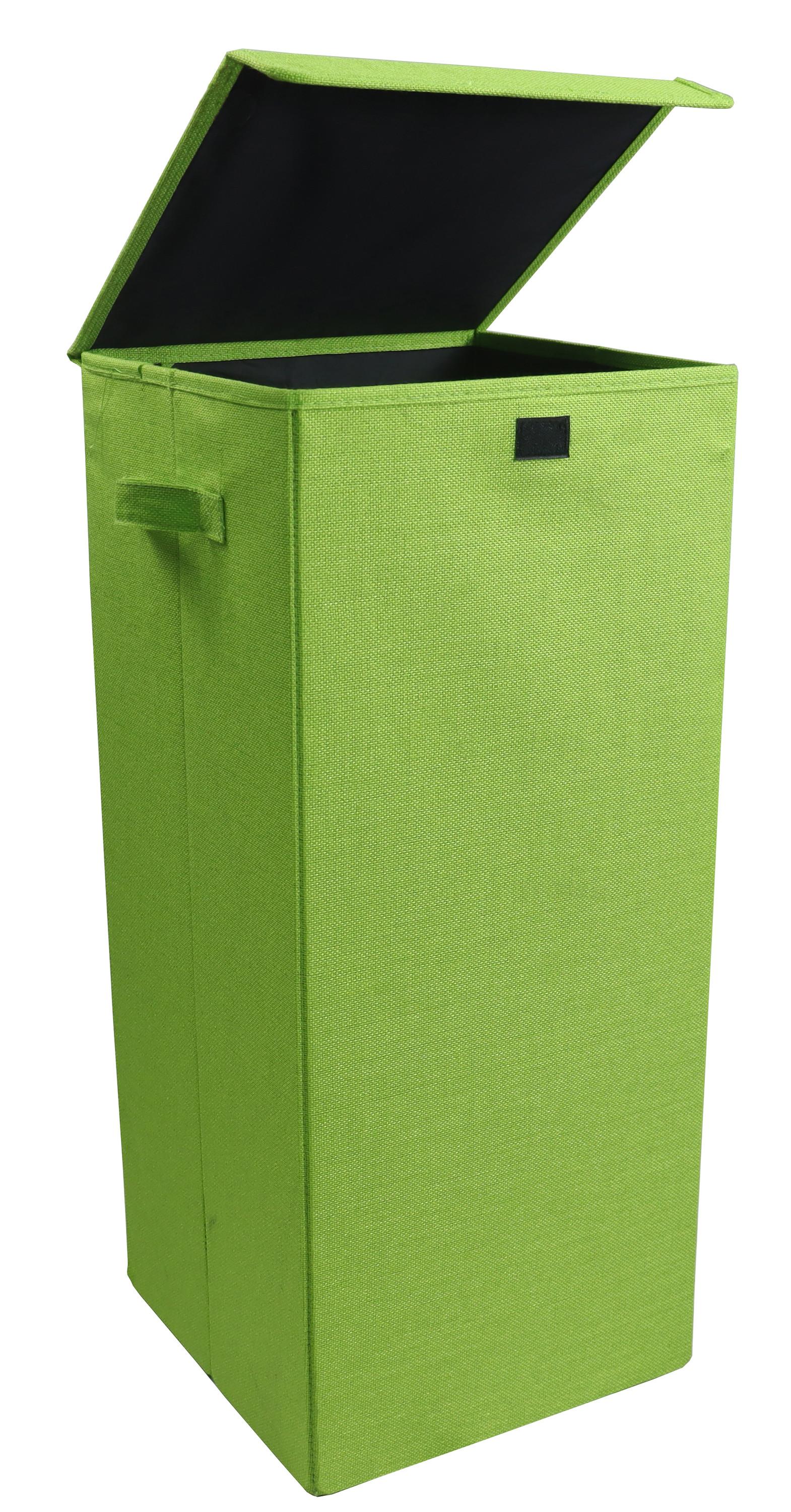 VCM Wäschekorb Stoff Wäschebox Wäschetruhe Wäschesammler Stoffbox Deckel Dreso L  