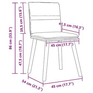 VidaXL Esszimmerstuhl gewebe  