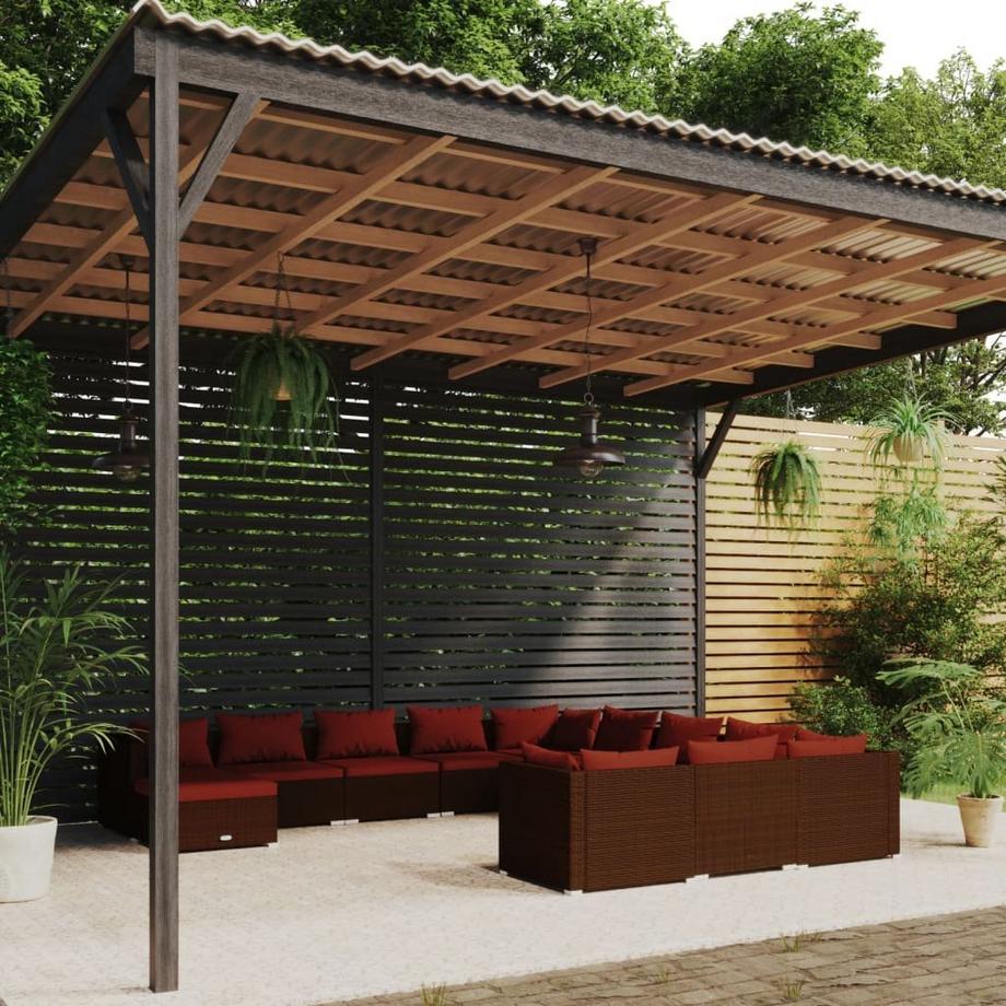 VidaXL Garten-lounge-set poly-rattan  