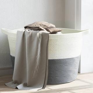 VidaXL Panier à linge coton  