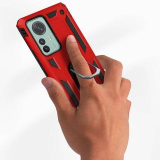 Avizar  Coque Anneau Xiaomi 12 et 12X Rouge 