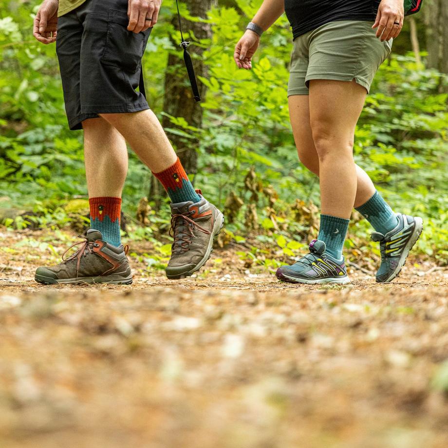 Darn Tough Vermont  Darn Tough Chaussettes Femme Micro Crew Mi-Épaisses Randonnée Laine Mérinos 