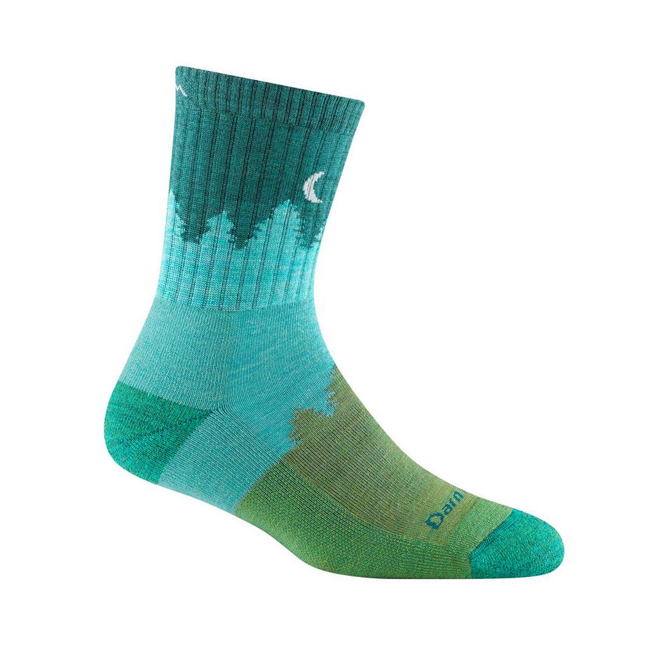 Darn Tough Chaussettes Femme Micro Crew Mi-Épaisses Randonnée Laine Mérinos
